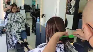 Chia sẽ ký thuật cắt tóc ngắn Bob.nhanh đơn giản 