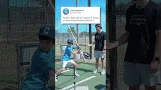 PVC pipe is optional, just shows the bat angle more 🤓 #Baseball #Hitting #BaseballCoach