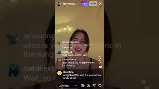Lizzy McAlpine IG Live | October 26, 2021 | Pre-Doomsday Release