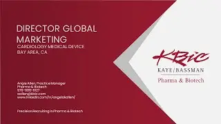 Global Director of Strategic Marketing - Cardiology Medical Device