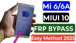 Redmi 6/6A Frp Bypass | MIUI 10 | MI 6A Google Account Bypass | Easy Solution 