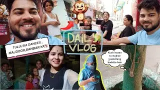 🎥 Tullu Ka Dance, Shivam Ka Majdoor Look & Girgit Ki Pakda-Pakdi! | Daily Masti Vlog 🕺🧱🦎