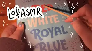 [Lofi ASMR] Tapping, Tracing, Gripping Books 📚⭐️