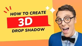 Create 3D Drop Shadow Effect on Photoshop CC / CS6 || Super Easy