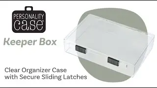 Beadsmith Plastic Storage Box w/ Sliding Latches for Tools , Craft Supplies, Nail Art Tools & More