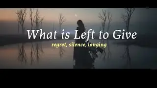 What is Left to Give - Cinematic Dark Pop Ballad | AI Dave
