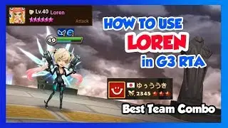 Summoners War - Loren team combo!! How to use Loren in G3 RTA