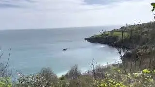 St Mary’s Bay Brixham coastal path walk to where Pontin’s Dolphin once stood April 2022