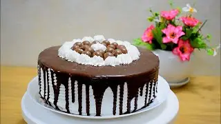 كيكة باردة بدون فرن بثلاث مكونات اساسية No bake delicious cake