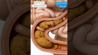 Constipation in Motion Sigmoid Colon Blockage  Realistic 3D Anatomy #motivation #shorts #anatomy