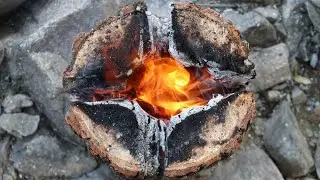 BBQ Log Grill 🔥 DIY Swedish Flame