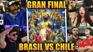 STREAMERS REACCIONAN a la FINAL BRASIL vs CHILE - KINGS WORLD NATIONS CUP