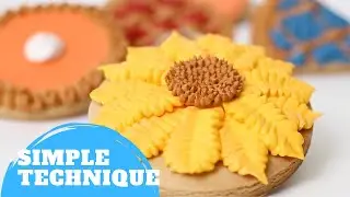 HOW to Make a SUNFLOWER Cookie | BEGINNERS