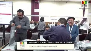 SEGUNDA VUELTA | CÓMPUTO DEPARTAMENTAL | ORURO SEGUNDO DÍA