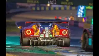 2018 24 Hours of Le Mans - #69 Ford Chip Ganassi GT Onboard sunset
