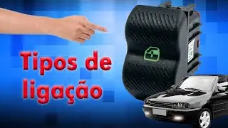 ESQUEMA DE LIGAÇÃO DO BOTÃO [ INTERRUPTOR DE VIDRO ELÉTRICO VW GOL BOLA ]