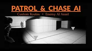 [UE 5 AI ] Smart Patrol System - Custom Points & Chase Detection Assets (Blueprint Only)