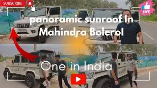 एसी MAFIA G-WAGON कभी नहीं देखी होगी 😱 Bolero Modified with Panoramic Sunroof 😱
