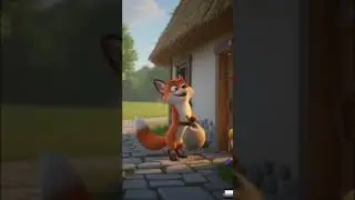 🐓🦊😆😂hunter fox and hen chick #youtube #ai #cartoon #fox #newpost #hen #yourubeshort #funny