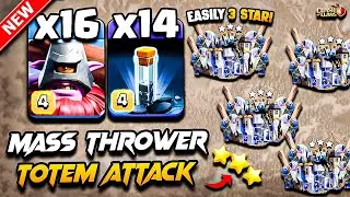 Th18 THROWER Attack With TOTEM Clash of Clans | Best TH18 Attack Strategy With THROWER Town Hall 18