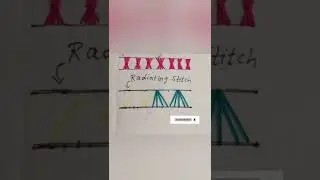 How to do Radiating Stitch in Embroidery #radiatingstitch #embroidery borders #embroiderydesign