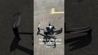 DJI Mavic 3 using rtk base station #drone #rtk #dji #drones #mavic3 #enterprise #howto #tech