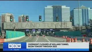 Overnight closures at Holland Tunnel begin Sunday night