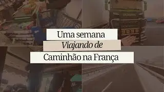 Caminhão na França/ Pausa de 24 hora fora de casa/ vida real 
