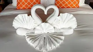 how to make romantic bed decoration||towel folding swan||beautiful bedroom set up||RB LOVE#viral