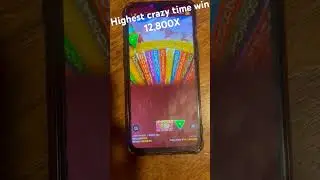 Highest crazy time win 12,800X #crazytime #12800x #crazy #win