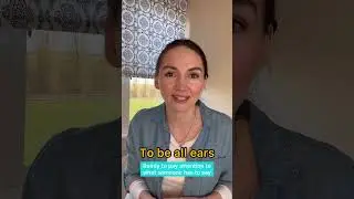 TO BE ALL EARS (IDIOM)! #tobeallears #idioms  #Helenrox #english #अंग्रेज़ी