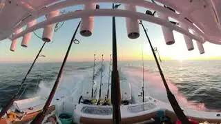 GoPro 360 VR boat ride on the ocean 8 minute