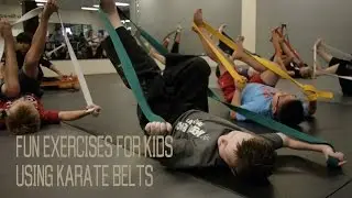Fun Exercise Drills For Kids - Using Old Jeans, Towel or Martial Arts Belt