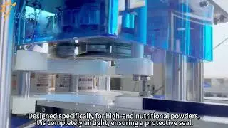 M&aacute;quina de selagem de latas de prote&iacute;na DHA totalmente autom&aacute;tica, m&aacute;quina de selagem de latas