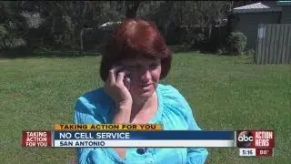 No cell signal leads customer to make a call for action