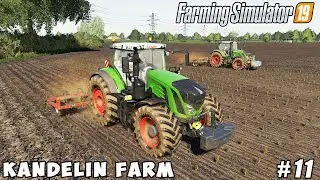 Weed control, plowing, sowing wheat with new seeder | Kandelin Farm | Farming simulator 19 | ep #11