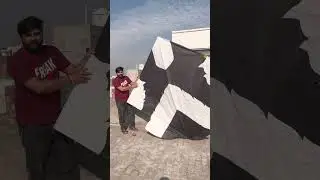 12 feet kite 🪁🪁🪁 #punjabisong #kitedesign