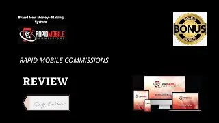 Rapid Mobile Commissions Review ✋WAIT ✋ DON'T GET RAPID MOBILE COMMISSIONS WITHOUT MY✋ SUPER BONUSES