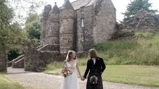 EPIC TWO SCOTTISH CASTLES WEDDING. ROWALLAN CASTLE WEDDING TRAILER FEATURING CATRIONA AND PAVEL