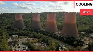 Footage shows historic Ironbridge Power Station being demolished | SWNS TV