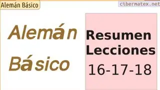 Alemán Básico. Resumen lecciones16-17-18