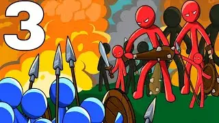 Stickman Empire : Strategy War Destroy The Swordwrath Statue 🗽 Speedrun Android - GamePlay #3