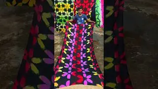 multi colour object tie dye pattern