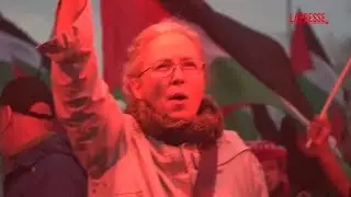 Oslo, migliaia di manifestanti pro Pal contro la partita Norvegia-Israele: le immagini