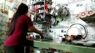 indian morning kitchen cleaning routine