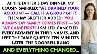 At the Father’s Day Dinner, My Cousin Smirked: 'We Drained Your Account— Call It a Group Gift!' Then