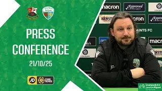 PRESS CONFERENCE | Craig Harrison | Llanelli Town | 21/10/25