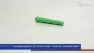 Reparaturstopfen aus PP-R zum Verschwei&szlig;en von Bohrl&ouml;chern bis 10 mm