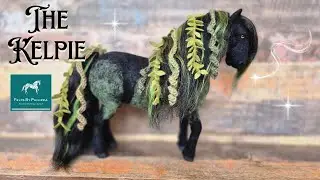 Unique sculpture made from wool // A Scottish mythical water spirit - The Kelpie