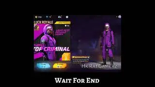 Top Criminal Return Free Fire | Purple Criminal Return Free Fire | Criminal Royale Free Fire |